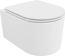 Mexen Sofia vas de toaletă Rimless cu capac slim cu închidere lentă , duroplast, Albă - 30540300