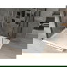 Mexen Omega tolóajtós zuhanykabin 130 x 80 cm, Átlátszó, Fekete + zuhanytálca Flat, Fehér - 825-130-080-70-00-4010B