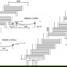 Mexen Helios fürdőszobai radiátor 1800 x 600 mm, 782 W, arany - W103-1800-600-00-50