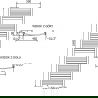 Mexen Helios fürdőszobai radiátor 1800 x 500 mm, 667 W, arany - W103-1800-500-00-50
