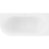 Mexen Mia cadă de baie freestanding colțar dreaptă 140 x 75 cm, albă, preaplin alb - 52691407500P-20
