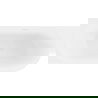 Mexen Mia szabadon álló sarokkád bal 160 x 80 cm, fehér, fehér túlfolyó - 52691608000L-20