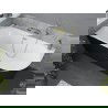 Mexen Mia szabadon álló sarokkád, balos 160 x 80 cm, fehér/fekete, arany szálcsiszolt túlfolyó - 52691608075L-55