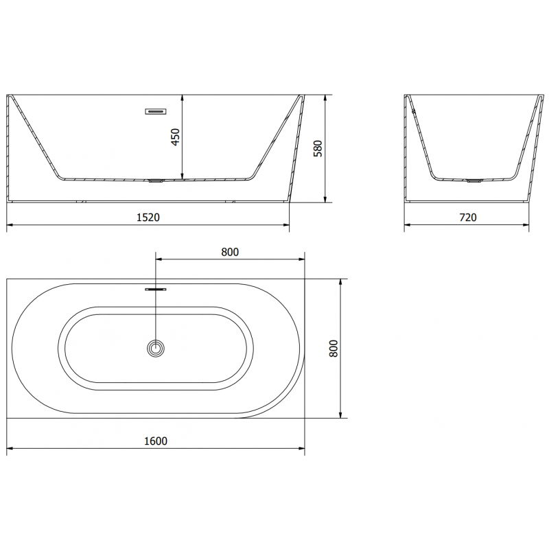 Mexen Mia cadă de colț independentă stânga 160 x 80 cm, albă/neagră, preaplin metal cu aspect de arma - 52691608075L-95