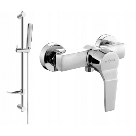Mexen Caro Baterie de duș DF72 cu set de duș, crom - 74664DF72-00