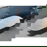 Mexen Luna cadă de sine stătătoare 140 x 75 cm, alb/negru, preaplin aur roz - 52031407575-60