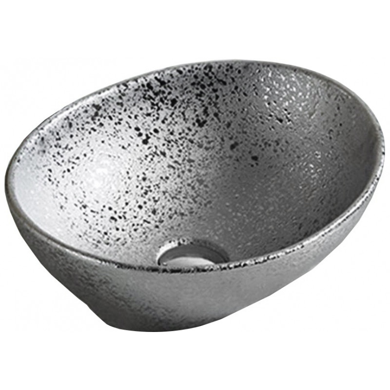 Mexen Elza 41 x 33 cm-es pultra szerelhető mosdó, ezüst - 21014052