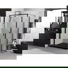 Mexen Exo cabină de duș cu deschidere laterală 70 x 100 cm, transparent, negru - 817-070-100-70-00