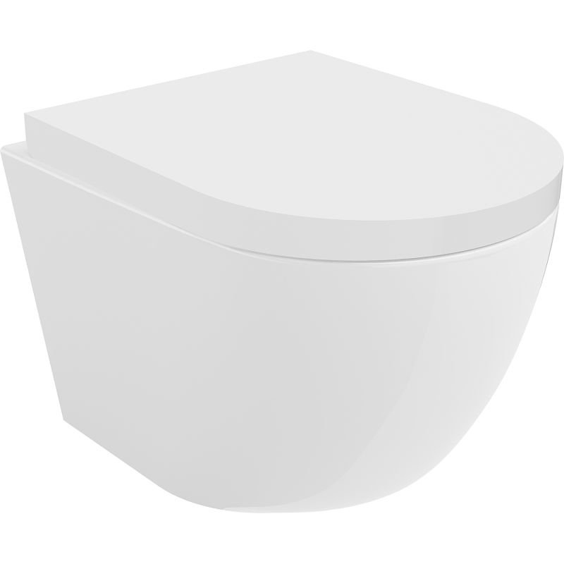 Mexen Lena wc cu bol Tornado fără margini cu capac cu cădere lentă, duroplast, alb lucios - 30220200T