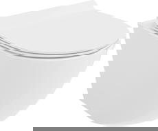 Mexen Lena vas WC fără margini Tornado cu capac subțire cu închidere lentă, duroplast, alb lucios - 30224000T