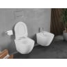 Mexen Lena vas WC fără margini Tornado cu scaun cu închidere lentă slim, duroplast, alb lucios - 30224000T