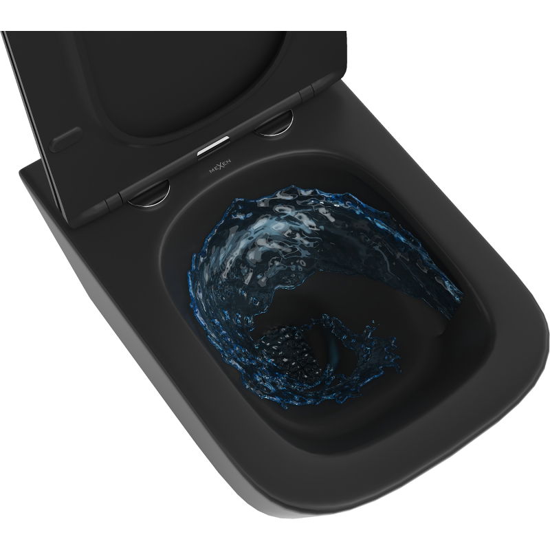 Mexen Teo Rimless Tornado WC csésze, fekete matt - 3385XX85T