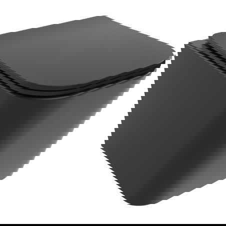 Mexen Teo Rimless Tornado WC csésze lassan záródó slim duroplast üléssel, matt fekete - 30850685T