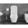 Mexen Teo vas WC fără margini Rimless Tornado cu capac slim cu închidere lentă, duroplast, alb lucios - 30850600T