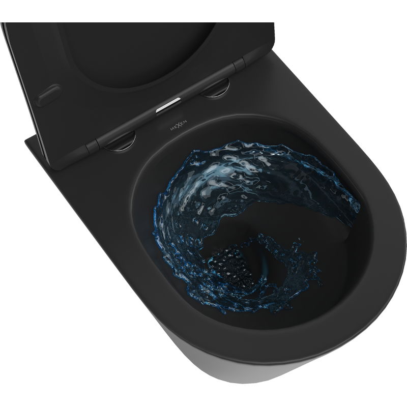 Mexen Rico vas wc Rimless Tornado, negru mat - 3372XX85T