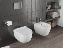 Mexen Carmen vas WC Rimless Tornado cu capac slim cu închidere lentă, duroplast, alb lucios - 30880100T