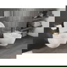 Mexen Carmen vas WC Rimless Tornado cu capac slim cu închidere lentă, duroplast, alb lucios - 30880100T