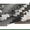 Mexen Carmen vas wc Rimless Tornado cu scaun cu coborâre lentă slim, duroplast, alb lucios - 30880300T