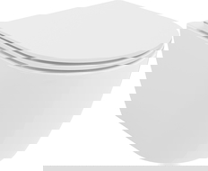 Mexen Carmen perem nélküli Rimless Tornado WC csésze lassan csukódó, vékony duroplast ülőkével, fényes fehér - 30880300T