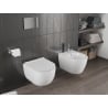 Mexen Carmen vas wc Rimless Tornado cu capac slim cu încetinire, duroplast, alb lucios - 30880500T