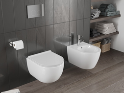 Mexen Carmen vas wc Rimless Tornado cu capac cu cădere lentă slim, duroplast, alb lucios - 30880500T