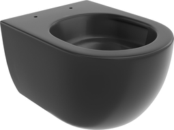Mexen Carmen fali WC csésze Rimless Tornado, fekete matt - 3388XX85T