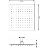 Mexen Uno DR02 süllyesztett zuhanykészlet, arany - 71435DR02-50