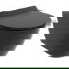 Mexen Carmen vas WC Rimless Tornado cu capac slim cu închidere lentă, duroplast, negru mat - 30880185T