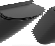 Mexen Carmen vas WC fără ramă Tornado cu capac slim cu închidere lentă, duroplast, negru mat - 30880185T