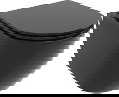 Mexen Carmen Rimless Tornado WC csésze lassan záródó Slim duroplast tetővel, fekete matt - 30881085T