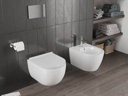 Mexen Carmen vas wc Rimless cu capac soft-close slim, duroplast, alb lucios - 30880500