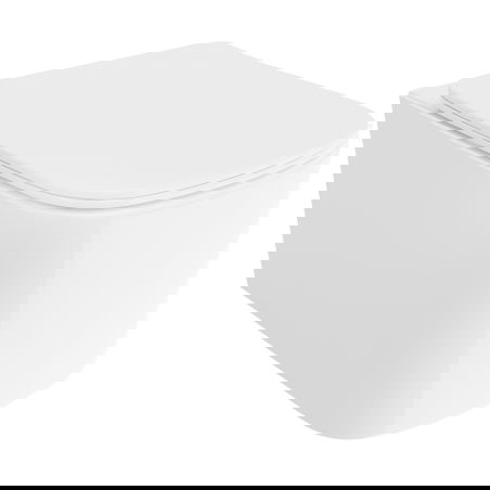 Mexen Vivo wc suspendat Rimless Tornado cu capac slim cu închidere lentă, duroplast, alb lucios - 30610200T