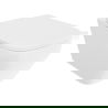 Mexen Riva Rimless Tornado WC csésze lassan lecsukódó vékony duroplast ülőkével, fényes fehér - 30630200T