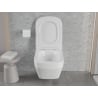 Mexen Riva vas wc Rimless Tornado cu capac slim cu închidere lentă, duroplast, alb lucios - 30630200T