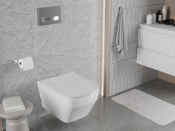 Mexen Riva vas wc Rimless Tornado cu capac slim cu închidere lentă, duroplast, alb lucios - 30630200T