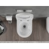 Mexen Rico perem nélküli WC csésze Rimless Tornado lecsapódásmentes kemény, duroplast, fényes fehér - 30720200T