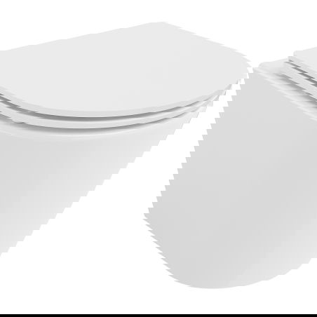 Mexen Rico vas WC Rimless Tornado cu capac cu cădere lentă slim, duroplast, alb lucios - 30720300T