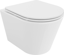 Mexen Rico vas WC Rimless Tornado cu capac cu închidere lentă slim, duroplast, alb lucios - 30720300T