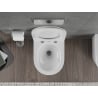 Mexen Rico Rimless Tornado WC-csésze lassan záródó slim duroplaszt ülőkével, fényes fehér - 30720300T
