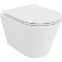 Mexen Rico vas WC fără margini Rimless Tornado cu capac cu cădere lentă slim, duroplast, alb lucios - 30720500T