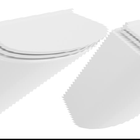 Mexen Rico vas WC fără margini Rimless Tornado cu capac cu cădere lentă slim, duroplast, alb lucios - 30720500T