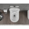 Mexen Rico perem nélküli Rimless Tornado WC csésze lecsapódásmentes slim duroplaszt ülőkével, fehér fényes - 30720500T