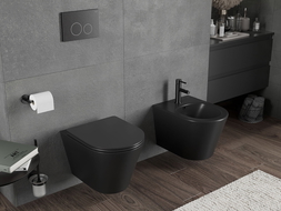 Mexen Rico vas wc Rimless Tornado, negru mat - 3372XX85T