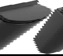 Mexen Rico vas wc Rimless Tornado cu capac slim cu închidere lentă, duroplast, negru mat - 30720185T