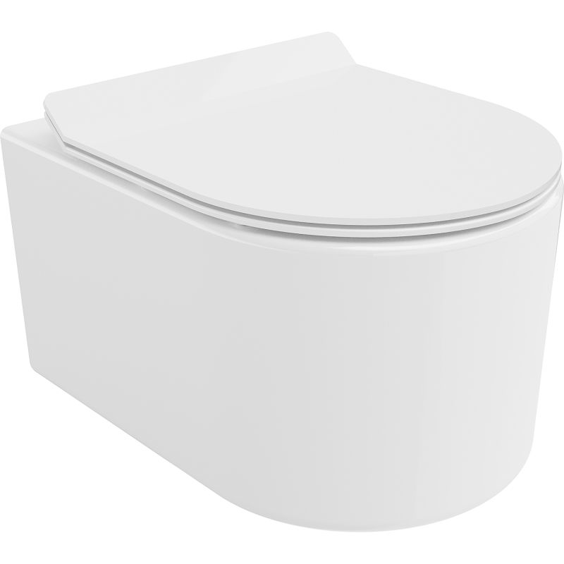 Mexen Sofia vas WC Rimless Tornado cu capac cu cădere lentă slim, duroplast, alb lucios - 30540100T