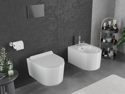 Mexen Sofia vas WC Rimless Tornado cu capac cu cădere lentă slim, duroplast, alb lucios - 30540100T