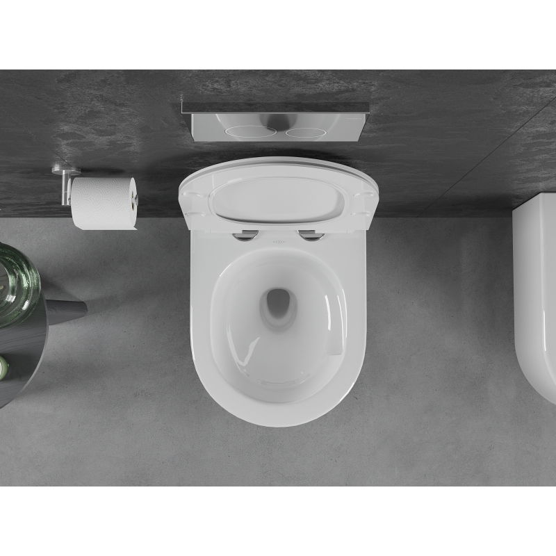 Mexen Sofia vas wc Rimless Tornado cu capac cu închidere lentă slim, duroplast, alb lucios - 30540100T