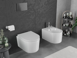 Mexen Sofia vas WC Rimless Tornado cu capac cu închidere lentă, duroplast, alb lucios - 30540200T