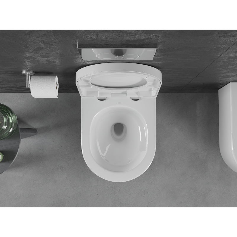 Mexen Sofia WC suspendat Rimless Tornado cu capac din duroplast, alb lucios - 30540200T