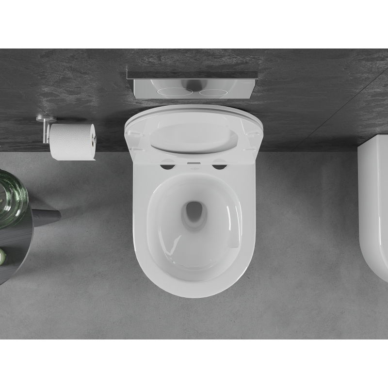 Mexen Sofia vas wc Rimless Tornado cu capac cu închidere lentă slim, duroplast, alb lucios - 30540300T